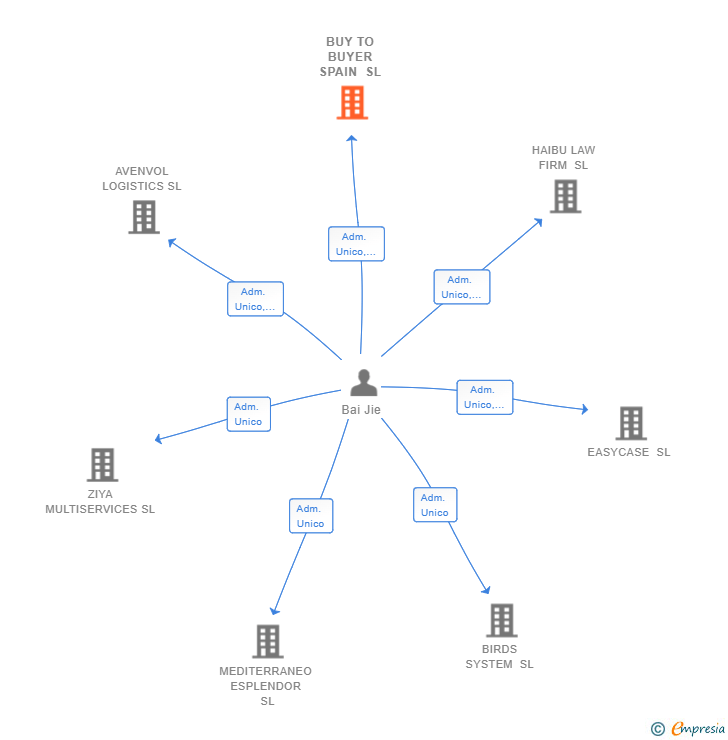 Vinculaciones societarias de BUY TO BUYER SPAIN SL