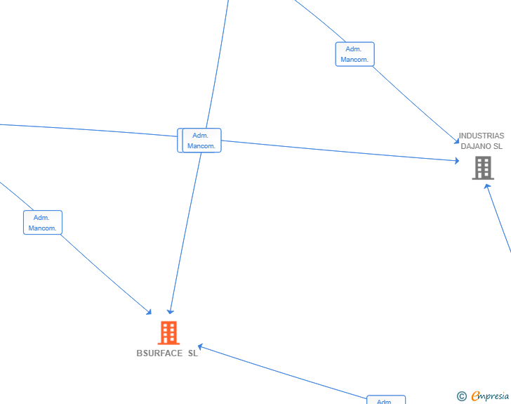 Vinculaciones societarias de BSURFACE SL