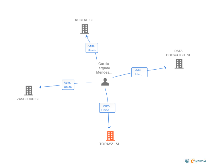 Vinculaciones societarias de TOPAYZ SL
