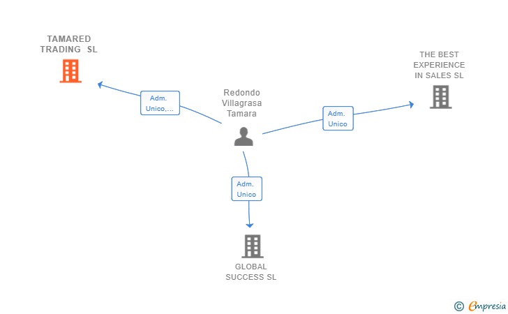 Vinculaciones societarias de TAMARED TRADING SL