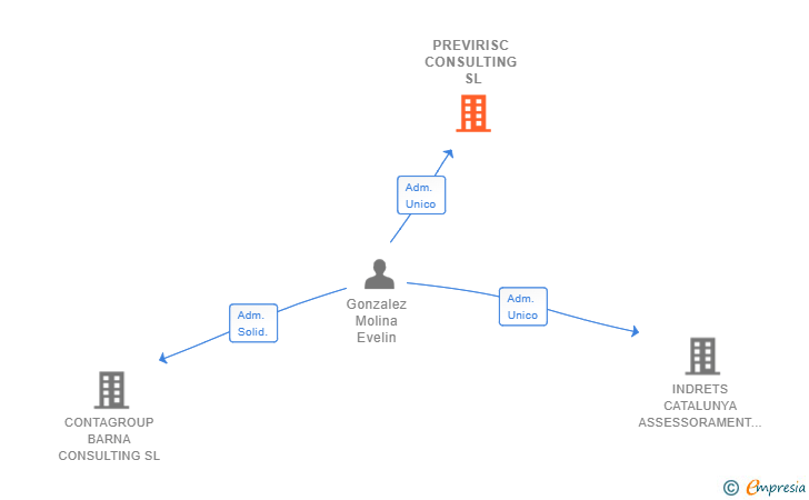 Vinculaciones societarias de PREVIRISC CONSULTING SL