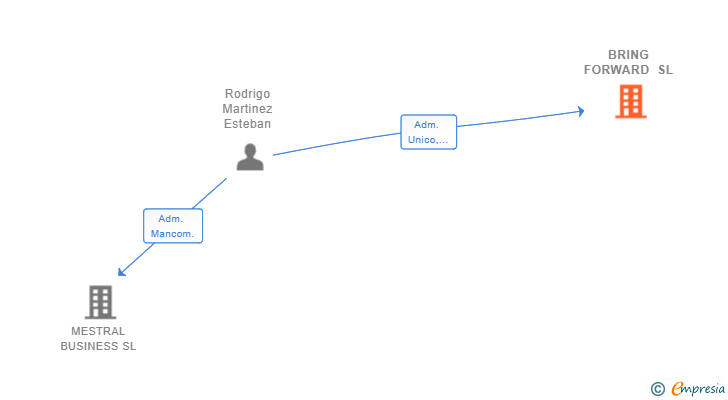 Vinculaciones societarias de BRING FORWARD SL