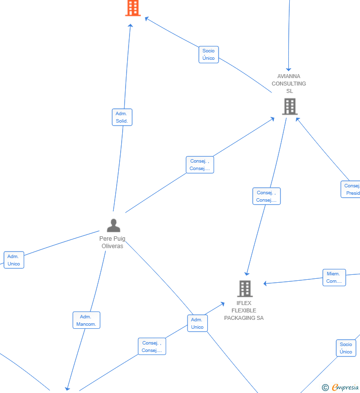 Vinculaciones societarias de AVIANNA ESPAIS GPP SL
