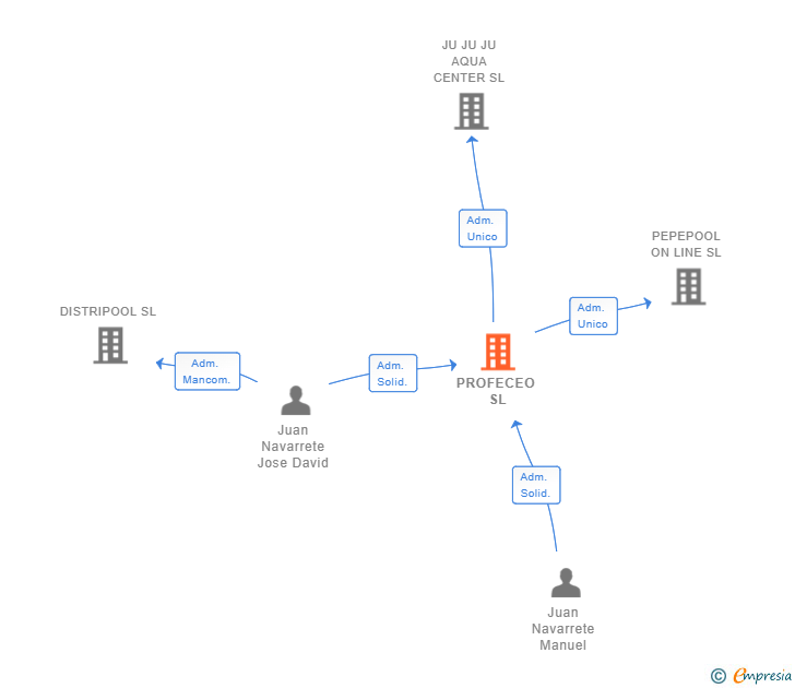Vinculaciones societarias de PROFECEO SL