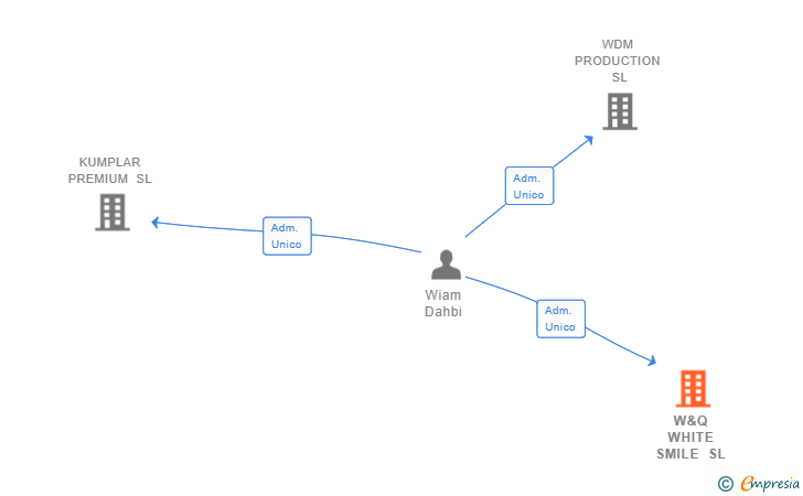 Vinculaciones societarias de W&Q WHITE SMILE SL