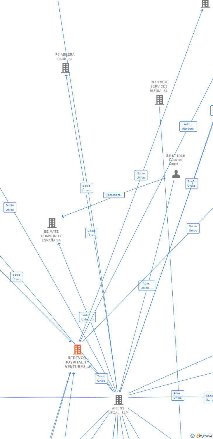 Vinculaciones societarias de REDEVCO HOSPITALITY VENTURES SPAIN SL