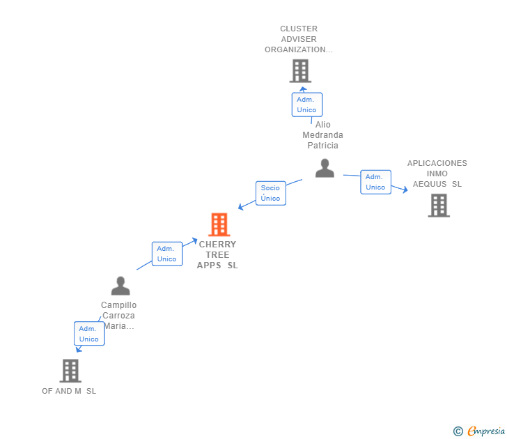 Vinculaciones societarias de CHERRY TREE APPS SL