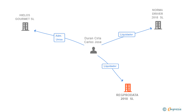 Vinculaciones societarias de REGPRODATA 2018 SL