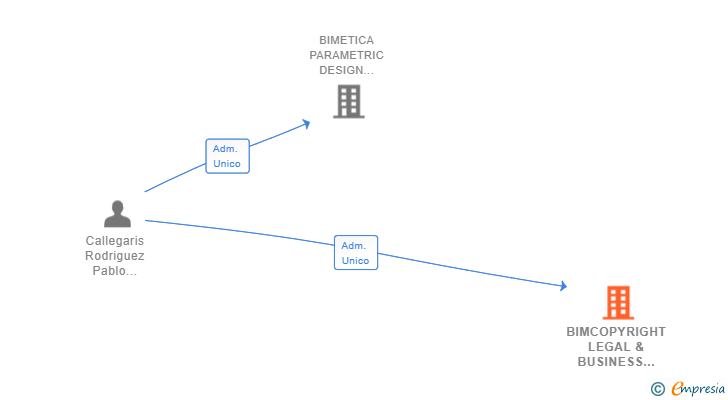 Vinculaciones societarias de BIMCOPYRIGHT LEGAL & BUSINESS CONSULTING SL