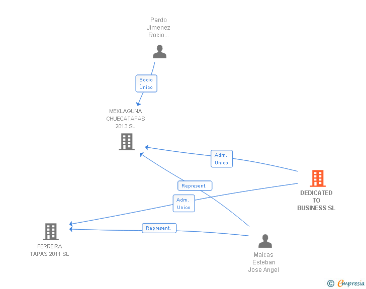 Vinculaciones societarias de DEDICATED TO BUSINESS SL