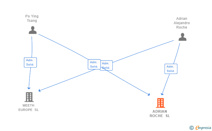 Vinculaciones societarias de ADRIAN ROCHE SL