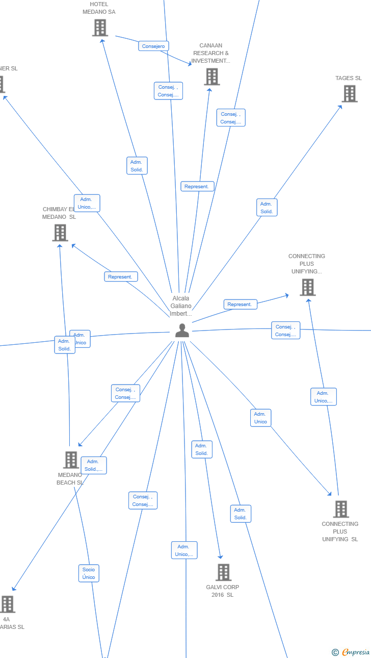 Vinculaciones societarias de DIRDAM CAPITAL SL