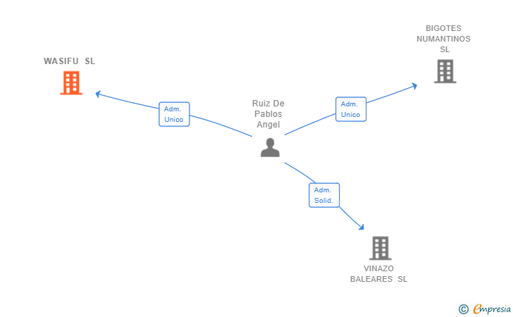 Vinculaciones societarias de WASIFU SL