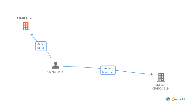 Vinculaciones societarias de GIGACE SL