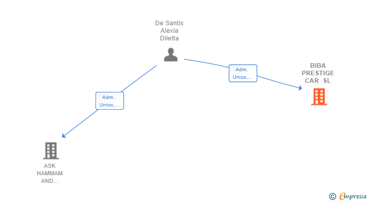 Vinculaciones societarias de BIBA PRESTIGE CAR SL