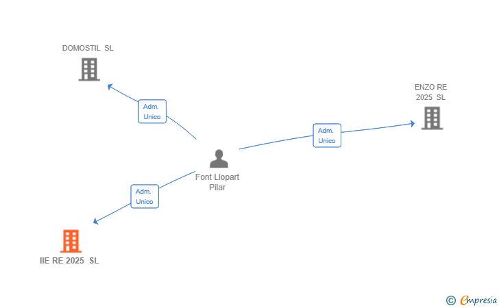 Vinculaciones societarias de IIE RE 2025 SL