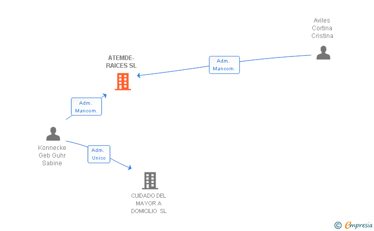 Vinculaciones societarias de ATEMDE-RAICES SL