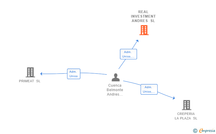 Vinculaciones societarias de REAL INVESTMENT ANDRES SL