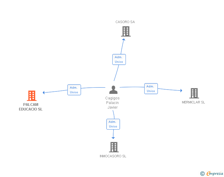Vinculaciones societarias de PALCAM EDUCACIO SL