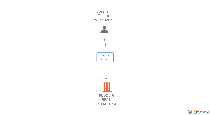 Vinculaciones societarias de PEDOLIA REAL ESTAETE SL