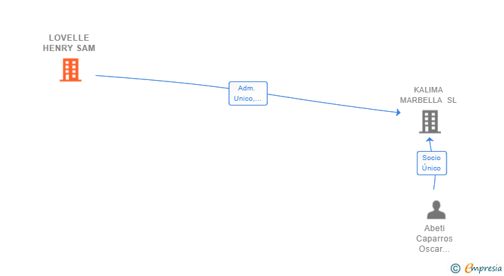 Vinculaciones societarias de LOVELLE HENRY SAM
