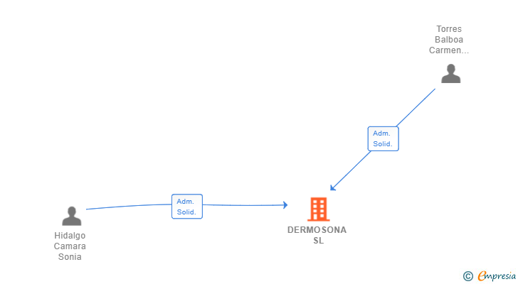 Vinculaciones societarias de DERMOSONA SL