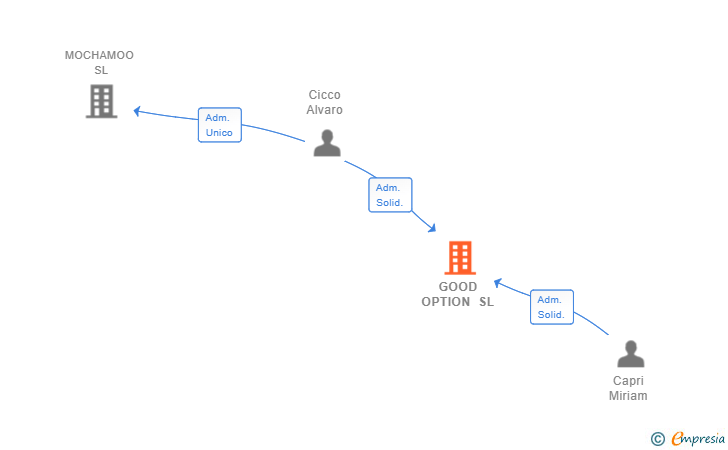 Vinculaciones societarias de GOOD OPTION SL