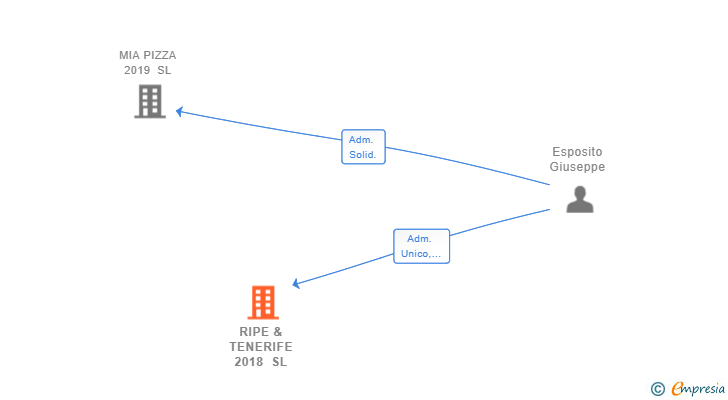 Vinculaciones societarias de RIPE & TENERIFE 2018 SL