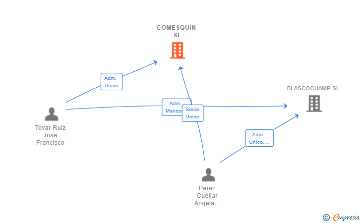 Vinculaciones societarias de COMESQUIN SL