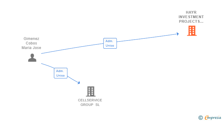 Vinculaciones societarias de HAYR INVESTMENT PROJECTS SL