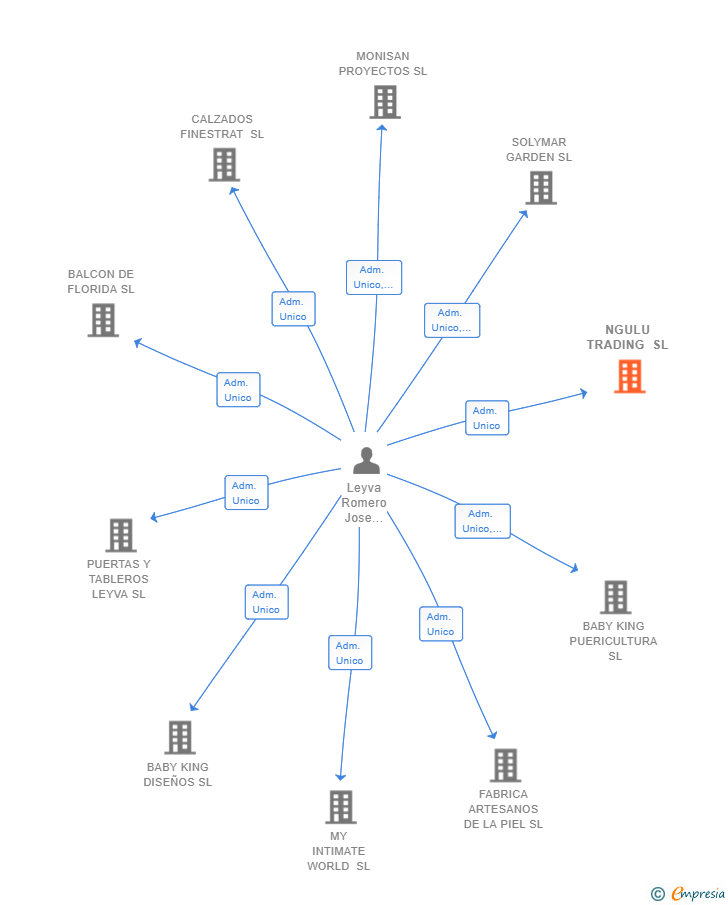 Vinculaciones societarias de NGULU TRADING SL