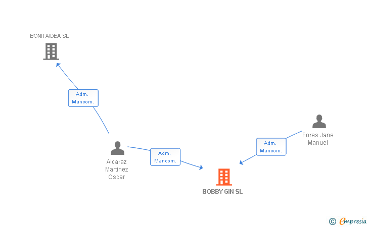 Vinculaciones societarias de BOBBY GIN SL
