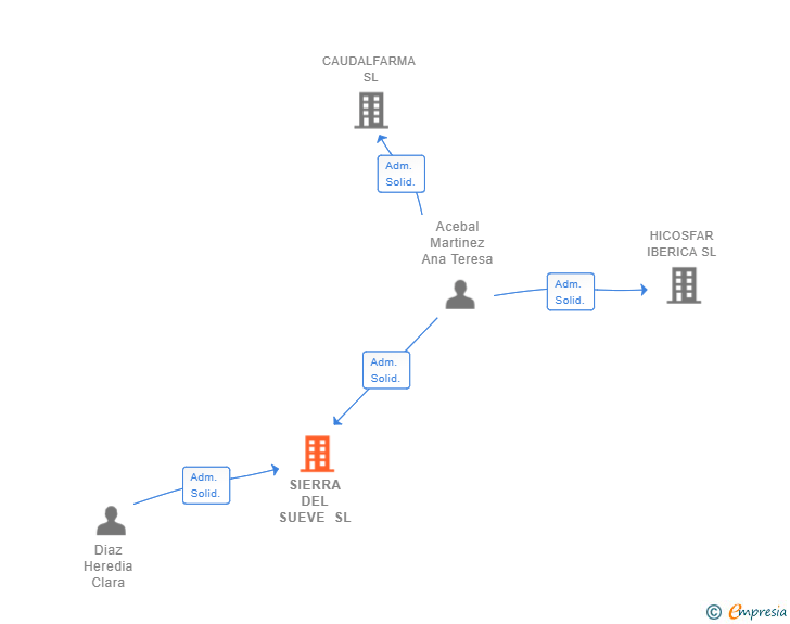 Vinculaciones societarias de SIERRA DEL SUEVE SL