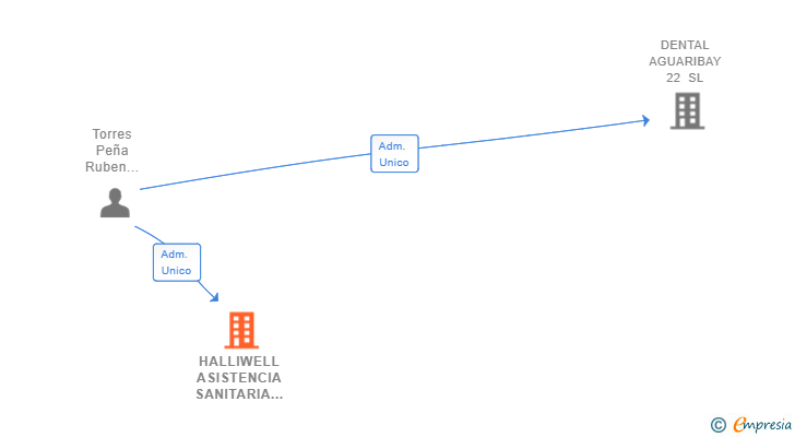 Vinculaciones societarias de HALLIWELL ASISTENCIA SANITARIA SL