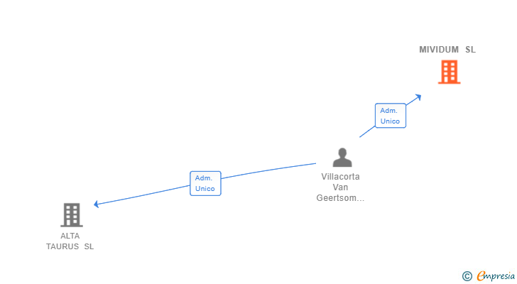 Vinculaciones societarias de MIVIDUM SL