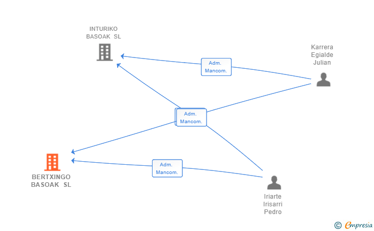 Vinculaciones societarias de BERTXINGO BASOAK SL
