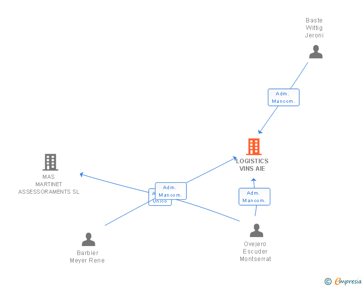 Vinculaciones societarias de LOGISTICS VINS AIE