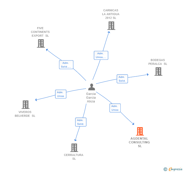 Vinculaciones societarias de AGDENTAL CONSULTING SL