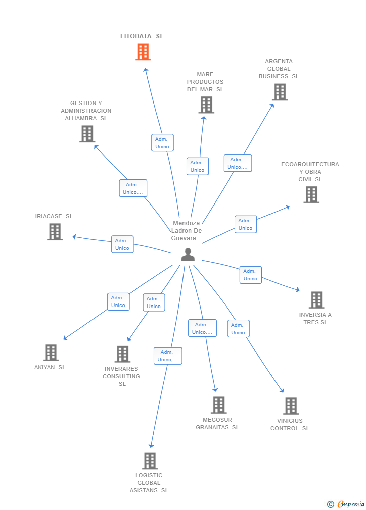 Vinculaciones societarias de LITODATA SL