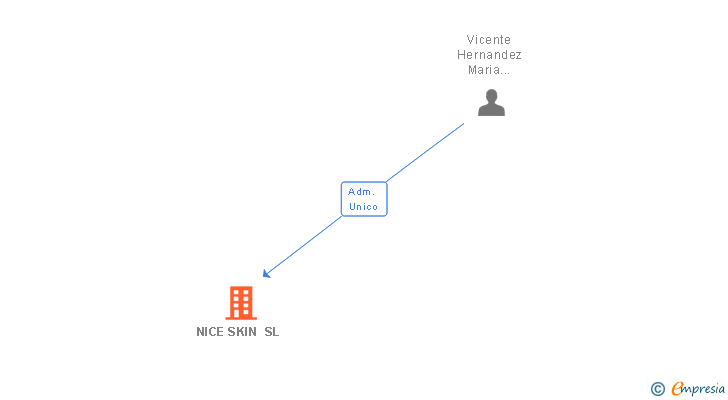 Vinculaciones societarias de NICE SKIN SL