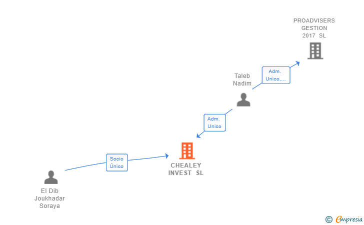 Vinculaciones societarias de CHEALEY INVEST SL