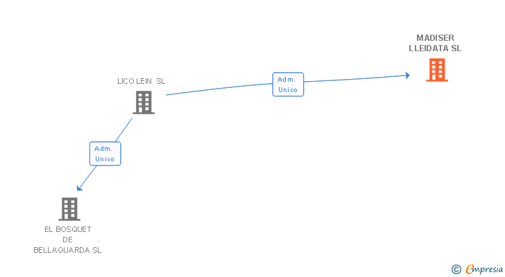 Vinculaciones societarias de MADISER LLEIDATA SL