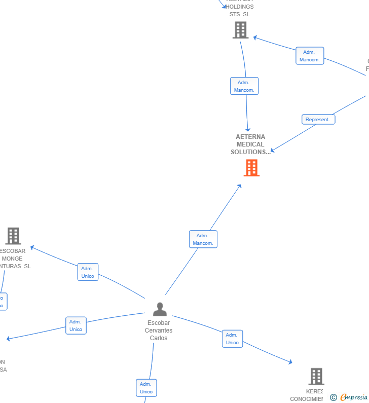 Vinculaciones societarias de AETERNA MEDICAL SOLUTIONS SL