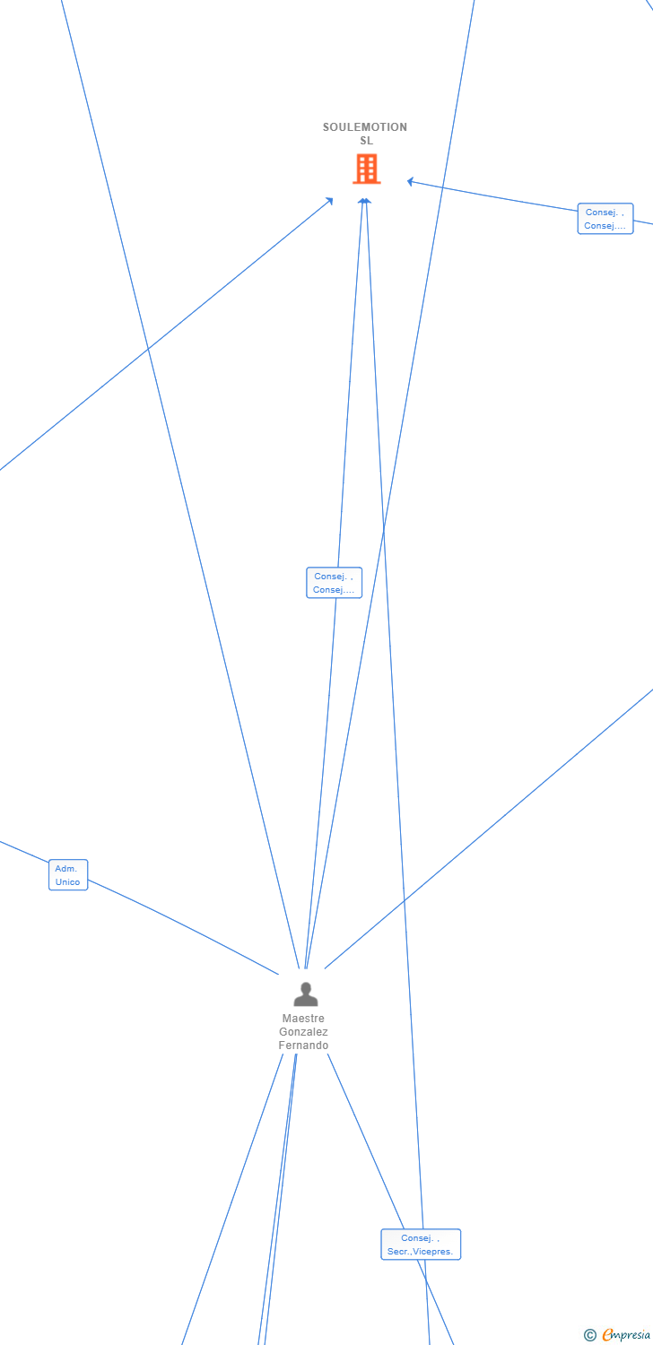 Vinculaciones societarias de SOULEMOTION SL (EXTINGUIDA)