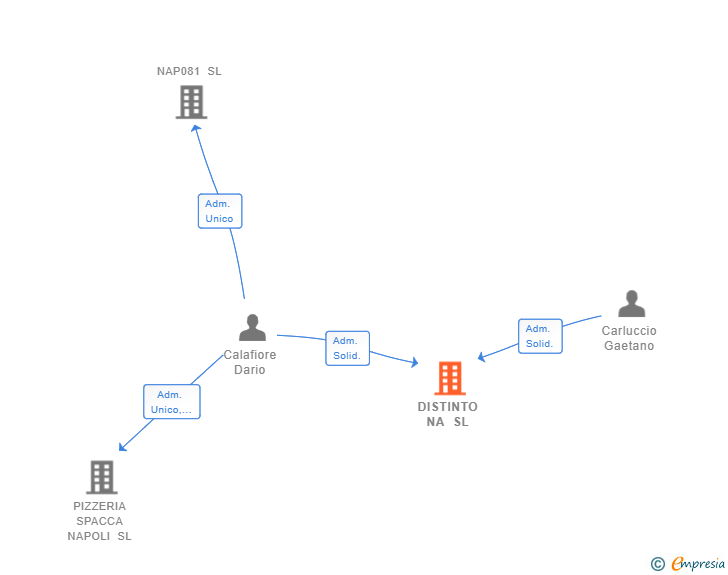 Vinculaciones societarias de DISTINTO NA SL