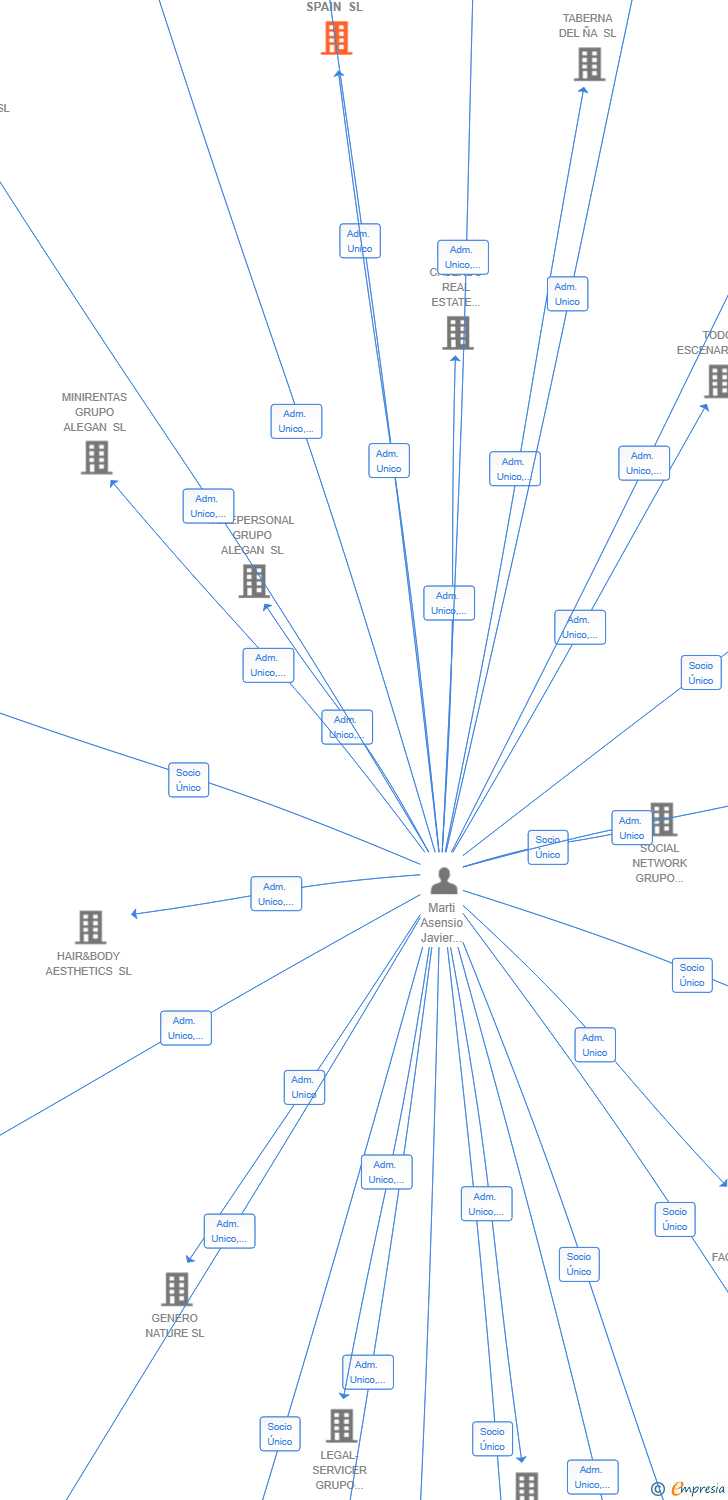Vinculaciones societarias de VAPESOUL SPAIN SL