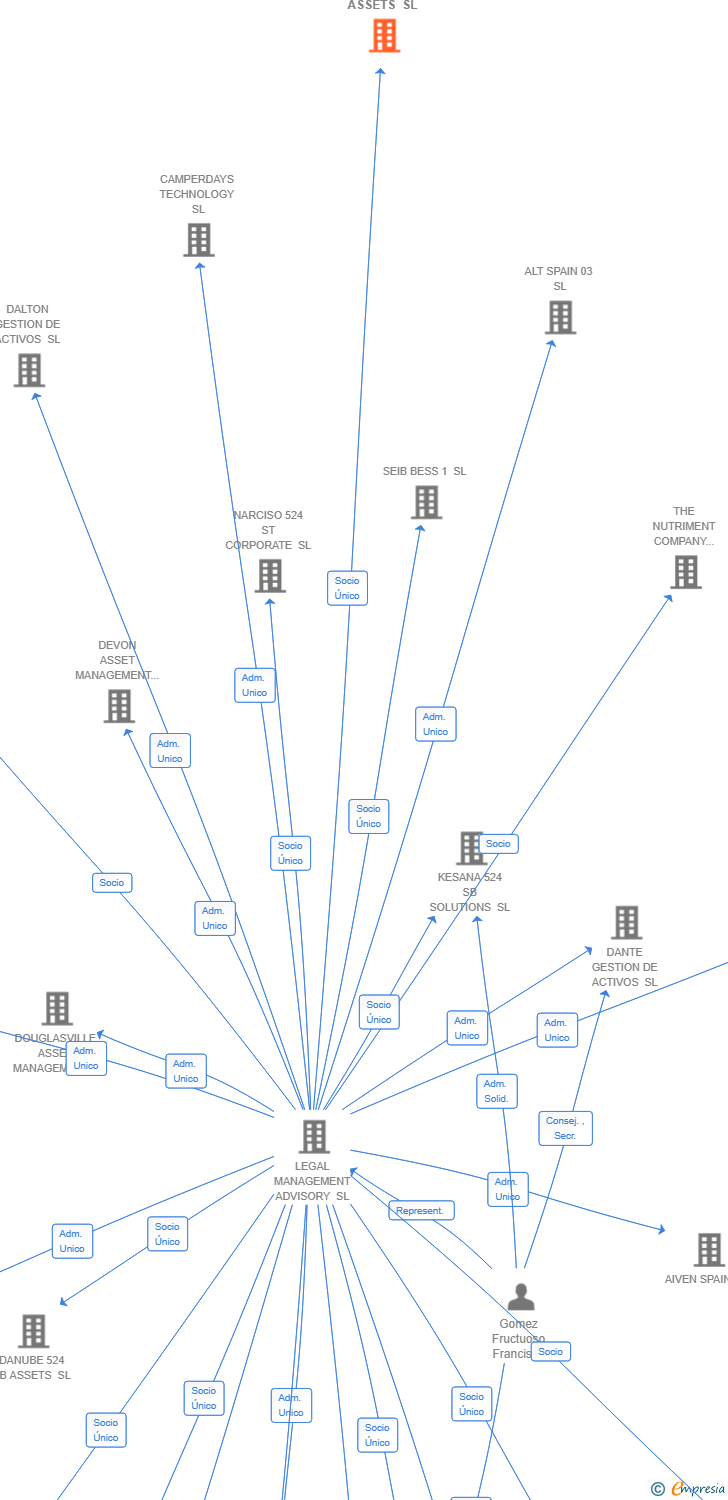 Vinculaciones societarias de ISEL ADVANCED ASSETS SL