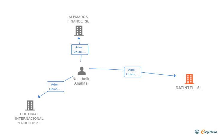 Vinculaciones societarias de DATINTEL SL