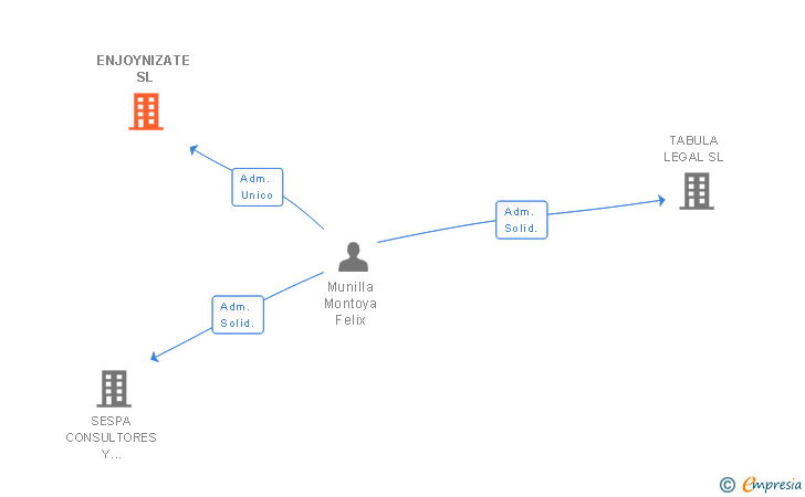 Vinculaciones societarias de ENJOYNIZATE SL