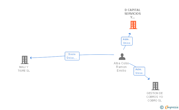 Vinculaciones societarias de D CAPITAL SERVICIOS Y CONSULTA SL